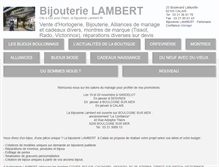 Tablet Screenshot of bijouterie-lambert.fr